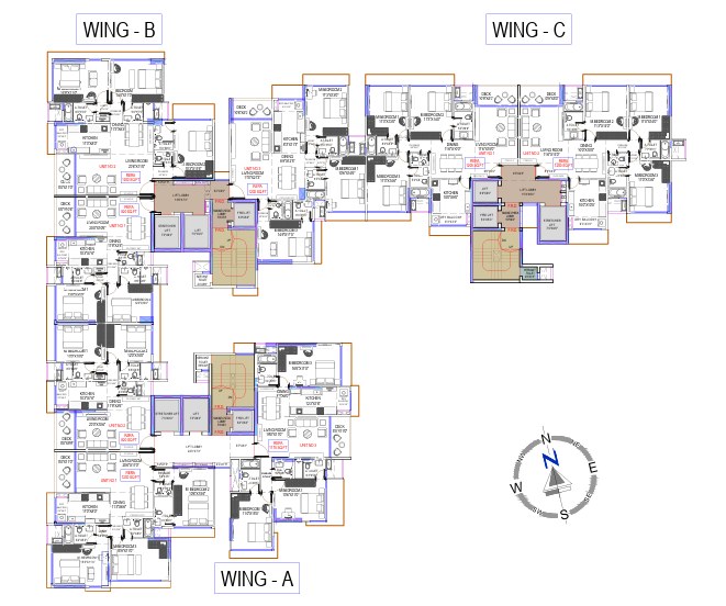 DGS Vinayak — 3 BHK floor plan, 1200 carpet area